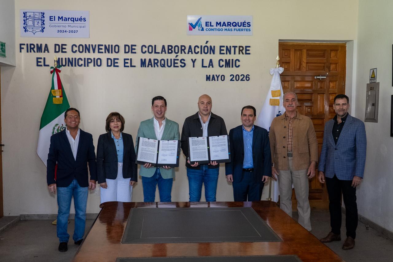 El Marqués y CMIC firman convenio en favor de constructoras locales ...